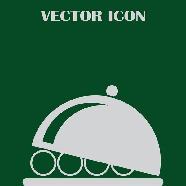 Platte Symbol Vektor Illustration. — Stockvektor