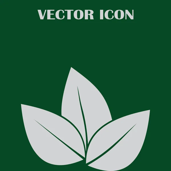 Blatt-Icon-Vektor-Illustration — Stockvektor