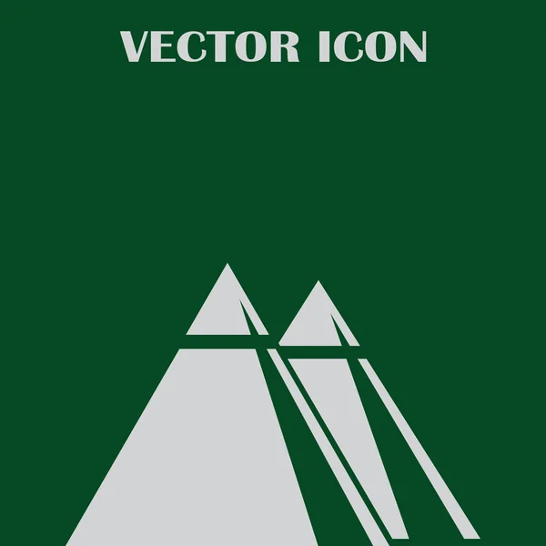 Ícone web vector pirâmide — Vetor de Stock