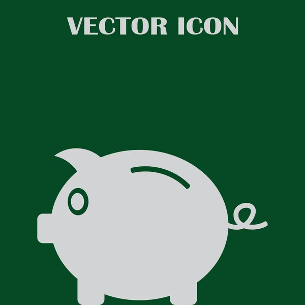 Sparschwein-Symbol. Piktogramm der Spardose — Stockvektor