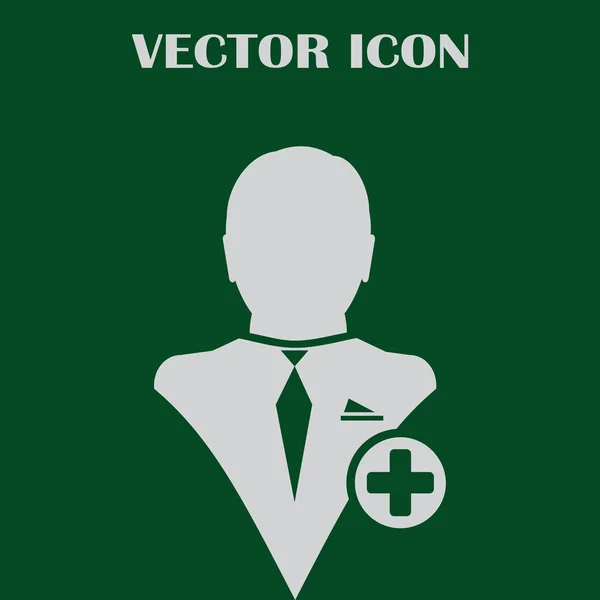 Freund-Vektor-Symbol hinzufügen — Stockvektor