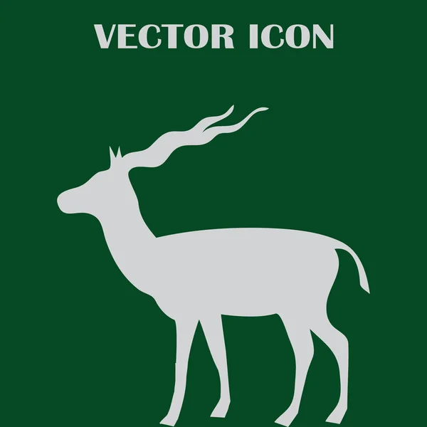 Sziluettjét vektor a gazella — Stock Vector