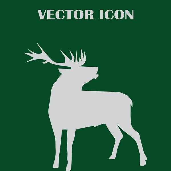 Hirsch-Vektor-Websymbol — Stockvektor