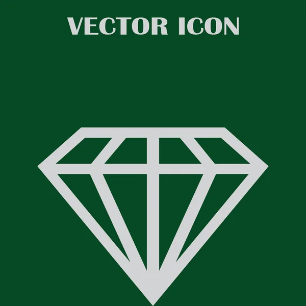 Linie Diamant-Vektorsymbol — Stockvektor