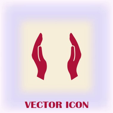 eller simge vektör, düz tasarım en iyi vektör simgesi