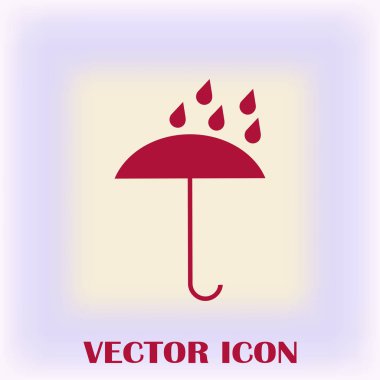 Şemsiye vektör web simgesi