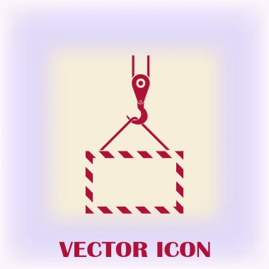 ekibimizi vinç kanca, kaldırma çalışmaları, tesisat işleri, Bina, tamamen düzenlenebilir vektör görüntü