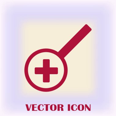 Büyüteç camı. Arama simgesi. Vektör çizim.