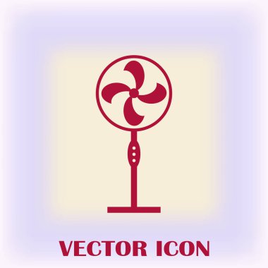 Havalandırma simgesi. Hava havalandırma veya fan simge. Vektör çizim