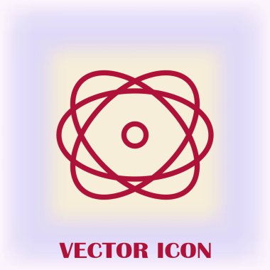 Atom vektör web simgesi