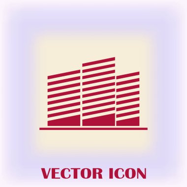 Emlak sembolü. vektör simgesi