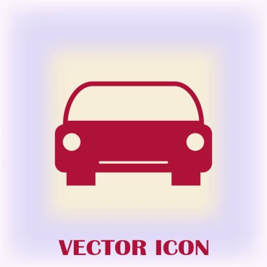 Araba simge vektör. Vektör çizim.