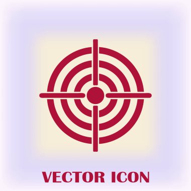 Hedef simgesi, web tasarımı için vektör çizim