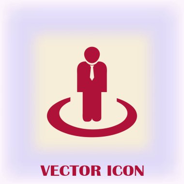 İşadamı vektör web simgesi