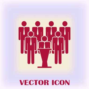 Grup insanlar vektör simgesi