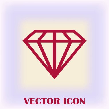 satır elmas vektör simgesi