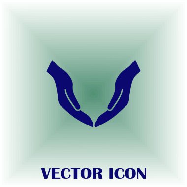 eller simge vektör, düz tasarım en iyi vektör simgesi