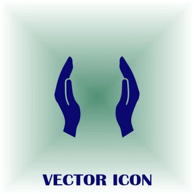 eller simge vektör, düz tasarım en iyi vektör simgesi