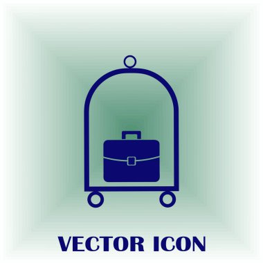 Bagaj vektör web simgesi.
