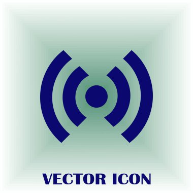 WiFi simge vektör, kablosuz Internet işareti, düz stil grafik ve web tasarımı için