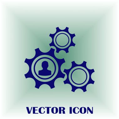 antika arka plan vektör sanat ile dişli simgesini