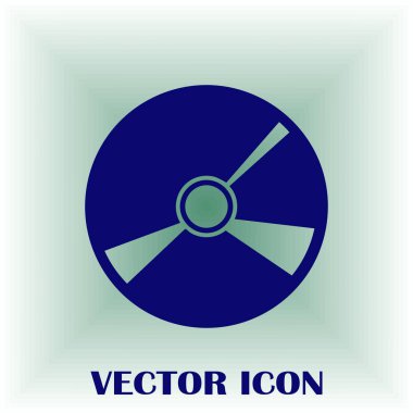 CD simgesini düz vektör