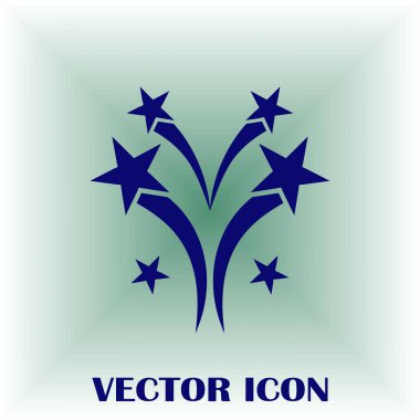 Havai fişek satırı simgesi, anahat vektör işareti