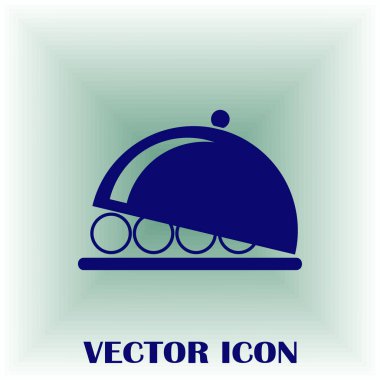 tabağı simge vektör çizim.