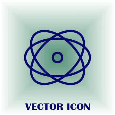 Atom vektör web simgesi