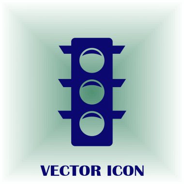 Vektör trafik ışığı simgesi.