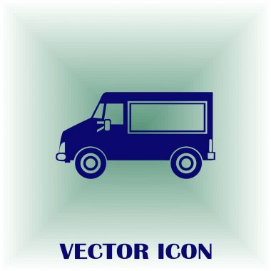 Araba simge vektör. Vektör çizim.