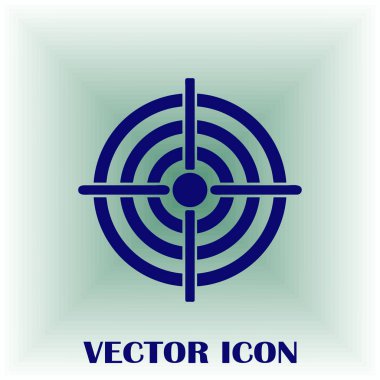 Hedef simgesi, web tasarımı için vektör çizim