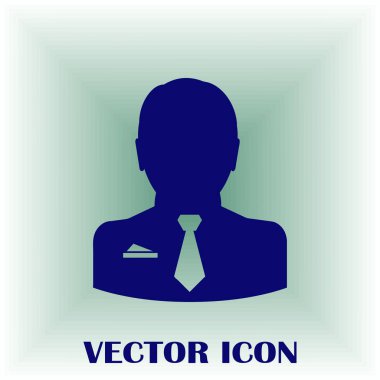 İşadamı vektör web simgesi