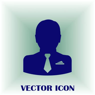 İşadamı vektör web simgesi