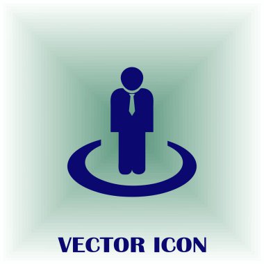 İşadamı vektör web simgesi