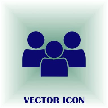 Grup insanlar vektör simgesi