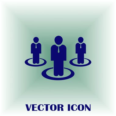 Grup insanlar vektör simgesi