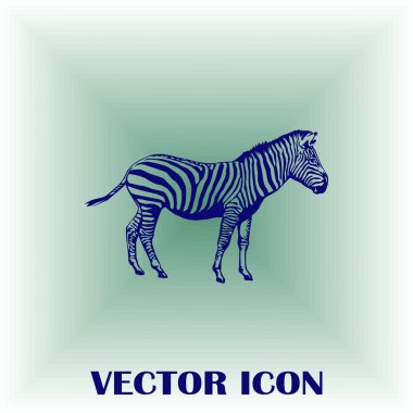 Zebra vektör web simgesi