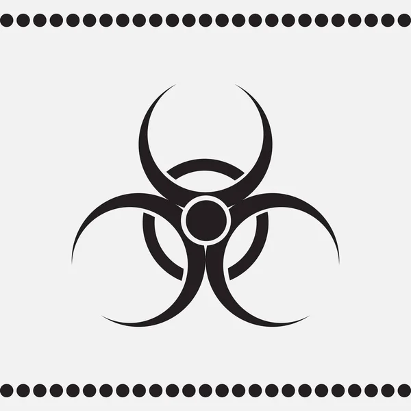 Vector bio hazard ikonen — Stock vektor