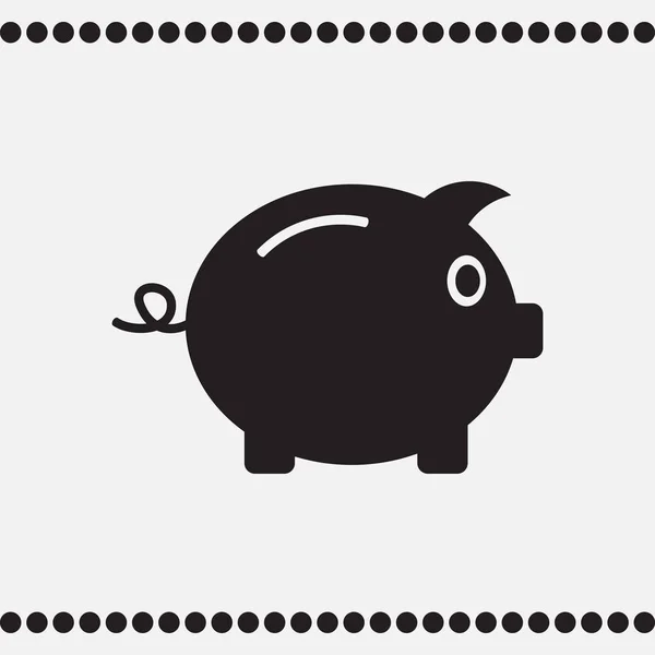 Moneybox vector icono web — Vector de stock