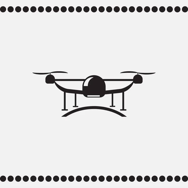 Fotó- és videóinak drone icon — Stock Vector