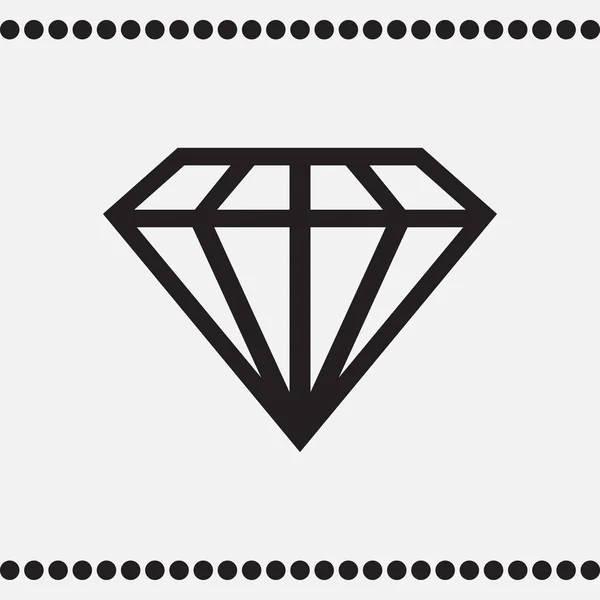 Dimond vector web icono — Archivo Imágenes Vectoriales