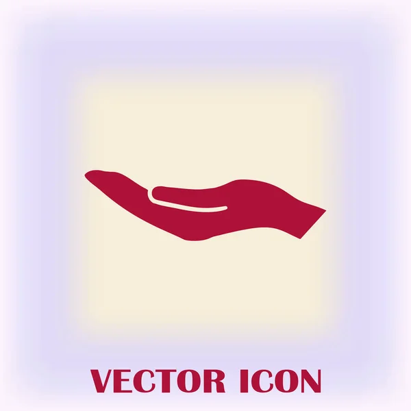 Hands icon vector, flat design best vector icon — Stock Vector