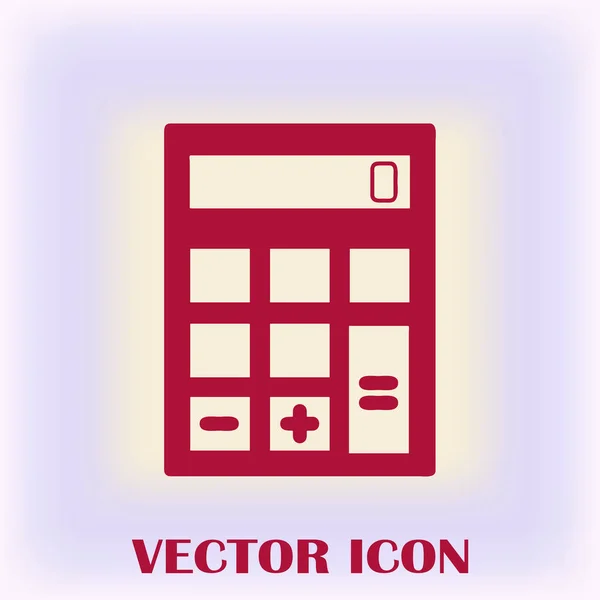 Taschenrechner-Symbol, Vektorillustration. flacher Designstil. — Stockvektor
