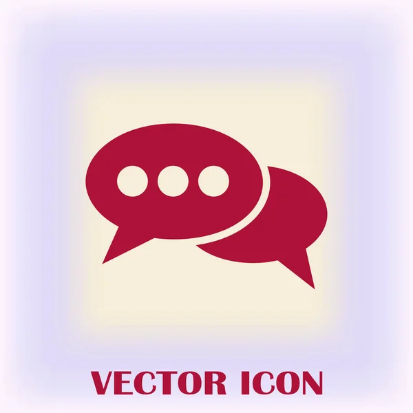 Chat nube icono web — Vector de stock