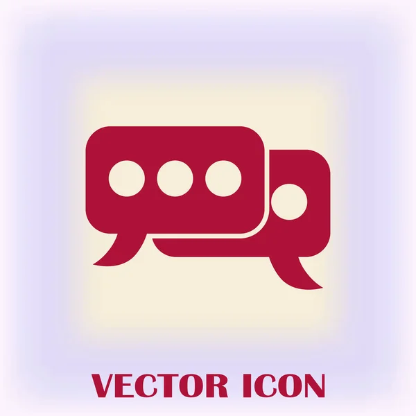 Chat cloud icona web — Vettoriale Stock