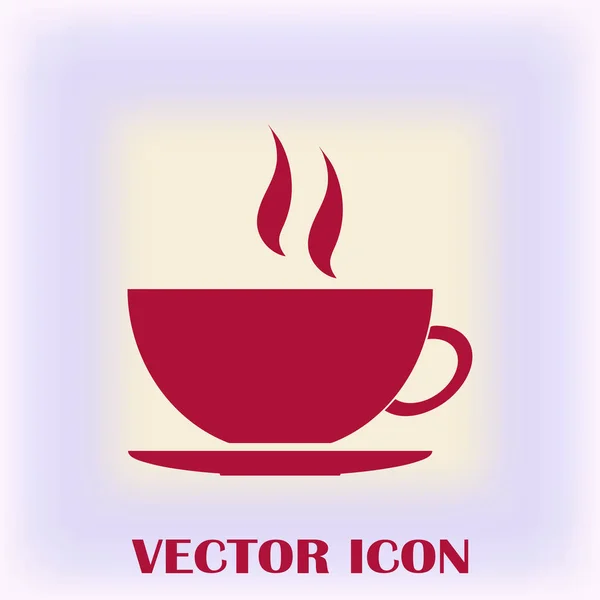 Copo de café vetor ícone — Vetor de Stock