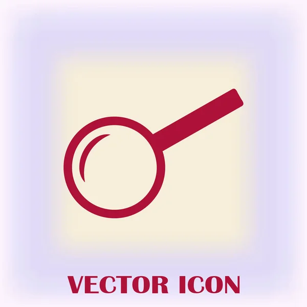 Verre grossissant. Cherche Icône. Illustration vectorielle . — Image vectorielle