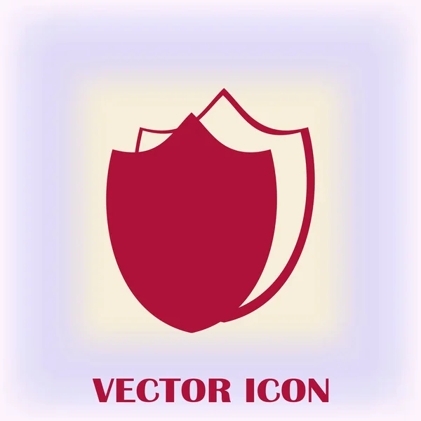 Schild-Vektor-Websymbol — Stockvektor