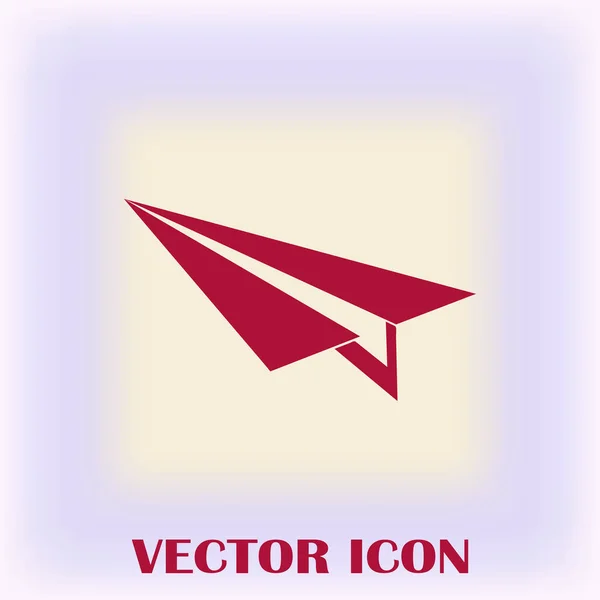 Vector de icono de avión, ilustración de logotipo sólido, pictograma — Vector de stock